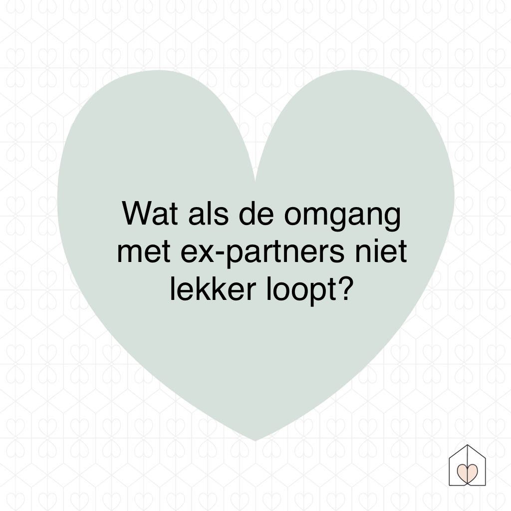 wat als de omgang met de ex partners niet goed loopt