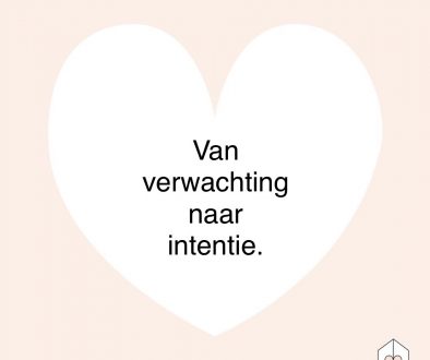Van verwachting naar intentie
