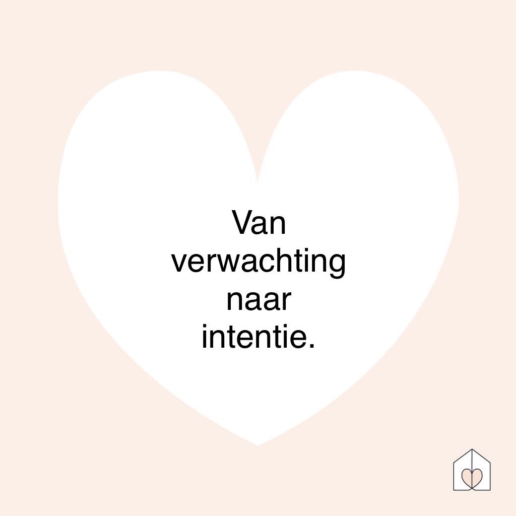 Van verwachting naar intentie